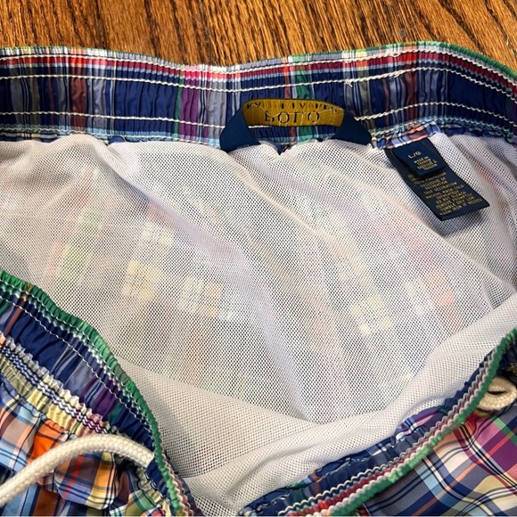 POLO RALPH LAUREN PLAID TRAVELLER SWIM SHORT SIZE LARGE - Picture 10 of 10